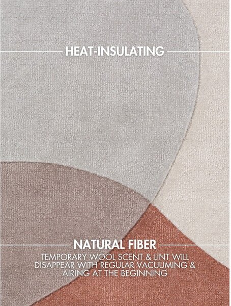 Covor bej țesut manual din lână 120x170 cm Hackney Clarissa – Ted Baker