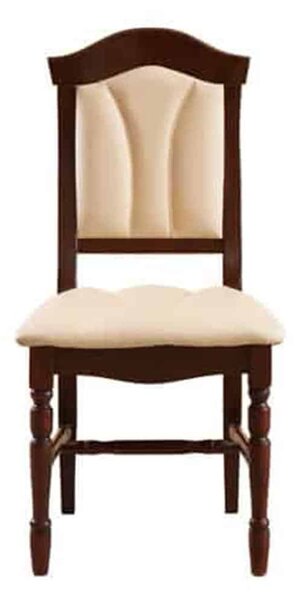 Scaun lemn masiv clasic Heritage cu Spătar Tapițat, 47 × 55 × 98 cm