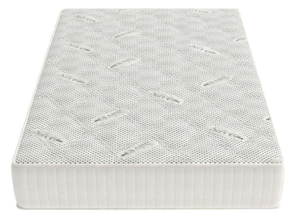 Saltea cu Spuma Memorie SilverCare, Grosime 24 cm, Husă cu Ioni de Argint, cu Mânere, Fermitate Medie - 90x200