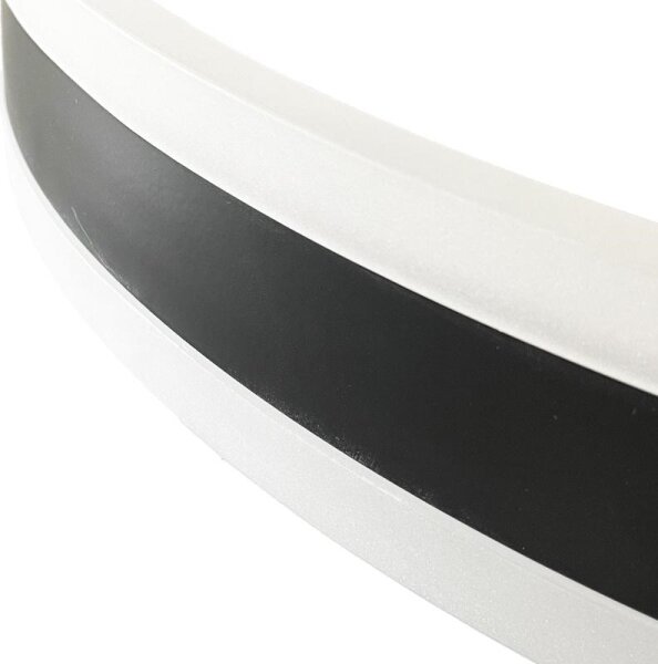 Lustră LED dimabilă aplicată LED/86W/230V 3000-6500K negru + telecomandă