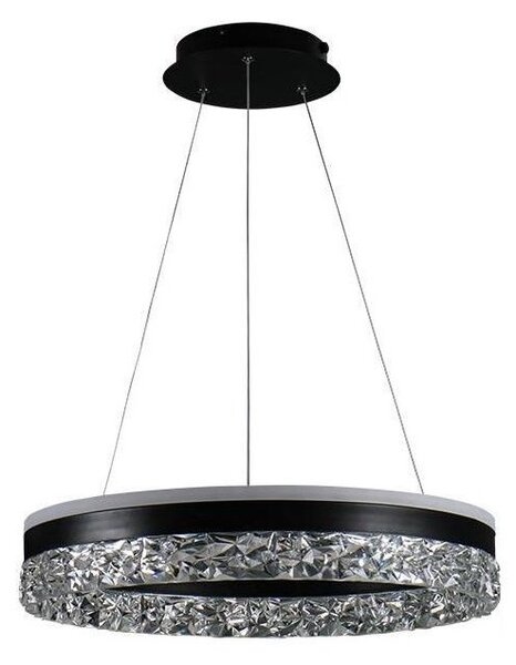 Lustră LED dimabilă pe cablu LED/80W/230V 3000-6500K negru + telecomandă
