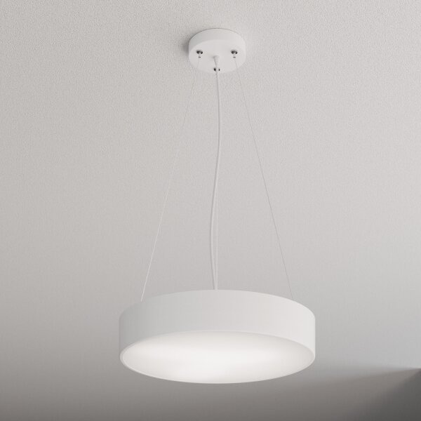 Lustră pe cablu CLEO 3xE27/24W/230V d. 40 cm alb