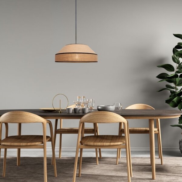 Lustră pe cablu MANISO 1xE27/60W/230V d. 45 cm bej