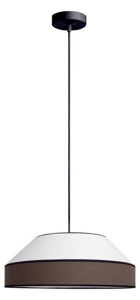 Lustră pe cablu MANISO 1xE27/60W/230V d. 45 cm alb/maro