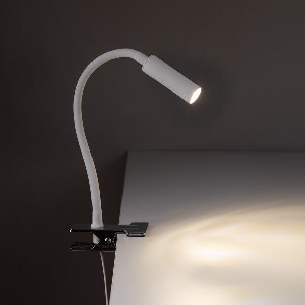 Lampă cu clemă LAGOS 1xG9/3W/230V alb