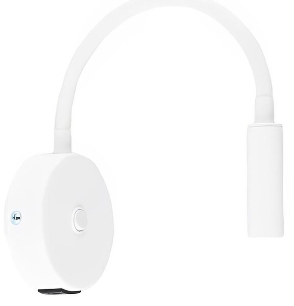 Lampă de perete cu port USB LAGOS 1xG9/3W/5V alb