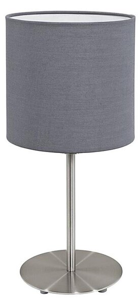 Lampă de masă Eglo 55215 PASTERI 1xE14/40W/230V gri