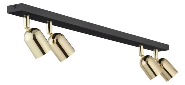 Spot LED TOP 4xGU10/10W/230V negru/auriu