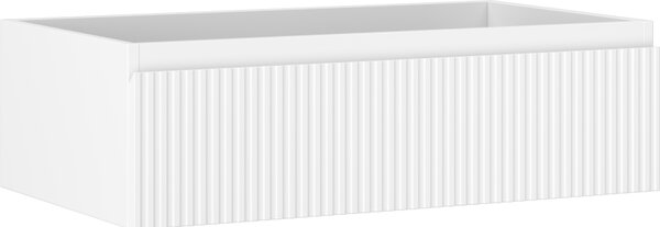 Mexen Rivel, mobilier baie 80 cm, 1 sertar, canelat, alb mat, 91A20-08023-1-BF01