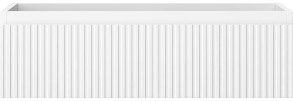 Mexen Rivel, mobilier baie 80 cm, 1 sertar, canelat, alb mat, 91A20-08023-1-BF01