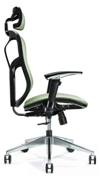 Scaun lemn masiv de birou ErgoFlex - Negru