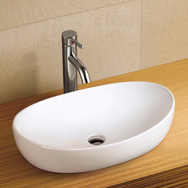 LaVita Barco lavoar 65x42 cm ovale de blat alb luciu 5908211410173
