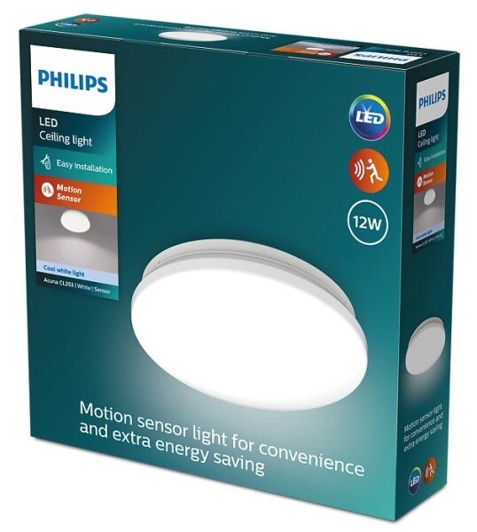 Philips ACUNA LED/12W/230V 4000K plafonieră cu senzor LED