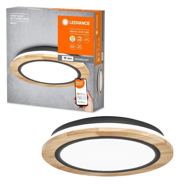 Plafonieră LED dimabilă Ledvance SMART+ ORBIS WOOD LED/24W/230V Wi-Fi