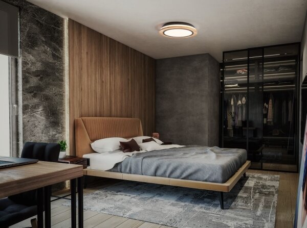 Plafonieră LED dimabilă Ledvance SMART+ ORBIS WOOD LED/24W/230V Wi-Fi
