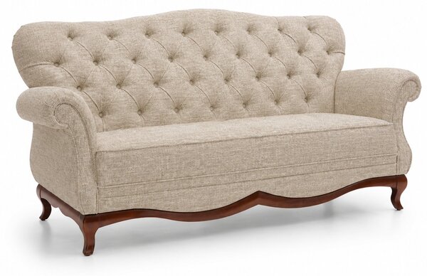 Canapea lemn masiv Milan II 206/160 x 90/56 x 98/46 cm - Nu