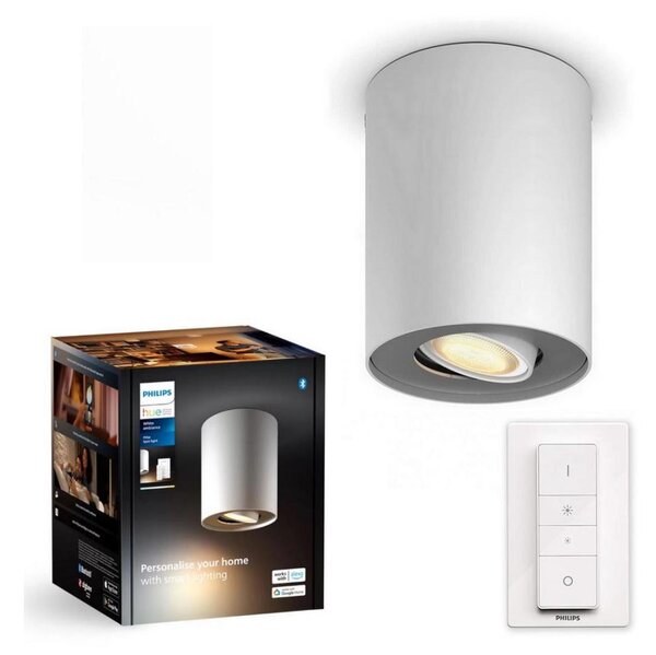 Spot LED dimabil Philips Hue PILLAR 1xGU10/4,2W/230V alb + telecomandă