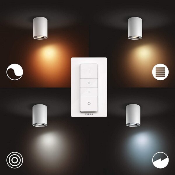 Spot LED dimabil Philips Hue PILLAR 1xGU10/4,2W/230V alb