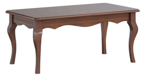 Măsuță lemn masiv nuc de Cafea Alexandros, 120 × 65 × 52,5 cm - Nuc