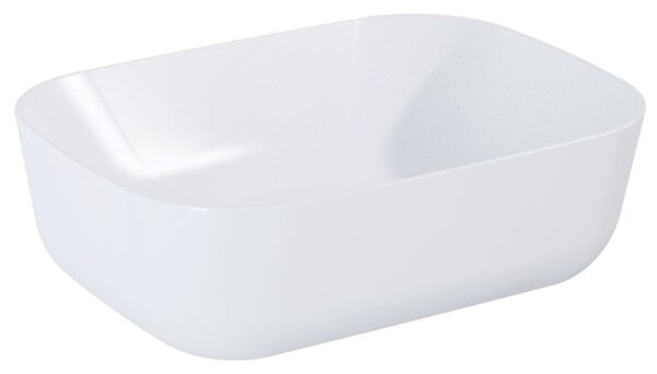 Elita Reni lavoar 45.5x32.5 cm dreptunghiular de blat alb luciu RE040800038060
