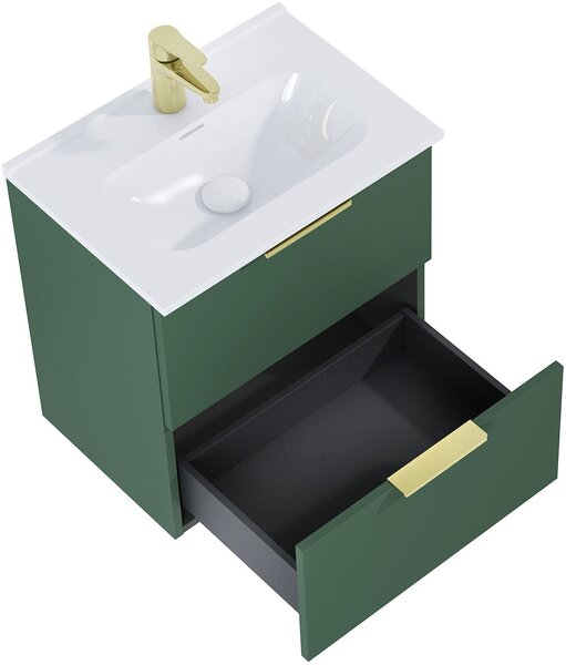 Elita Street Plus lavoar cu dulap 51.3 cm verde RE020500107010