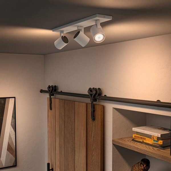 Spot LED dimabil Philips Hue RUNNER 3xGU10/4,2W/230V alb + telecomandă
