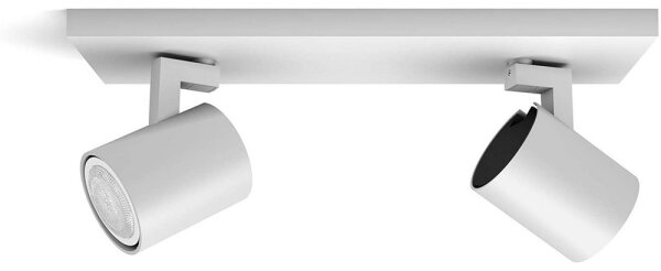 Spot LED dimabil Philips Hue RUNNER 2xGU10/4,2W/230V alb + telecomandă