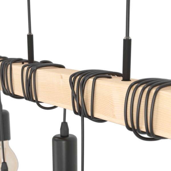 Eglo 43513 - Lustră suspendată pe cablu TOWNSHEND 6xE27/60W/230V