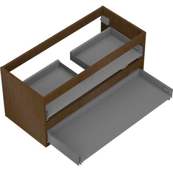 Mexen Box-A, dulap suspendat 100 cm, 2 sertare, nuc, 91AX0-1000-470-2-86