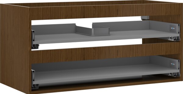 Mexen Box-A, dulap suspendat 100 cm, 2 sertare, nuc, 91AX0-1000-470-2-86
