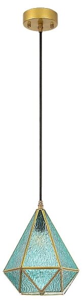 Lustră pe cablu Rabalux 72244 NORAH 1xE14/40W/230V albastru/auriu