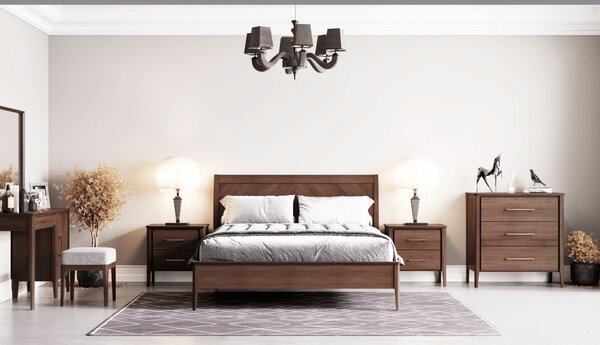 Pat lemn masiv Selvawood 140/160/180x200 cm - 140x200