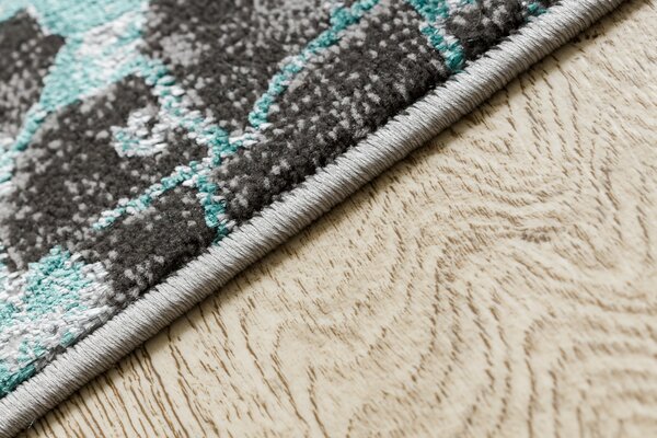 Covor DE LUXE modern 2079 vintage - structural verde / antracit