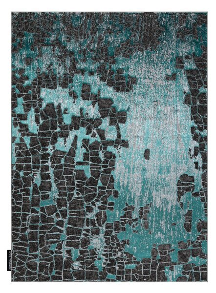 Covor DE LUXE modern 2079 vintage - structural verde / antracit