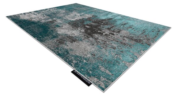 Covor DE LUXE modern 570 vintage - structural verde / antracit