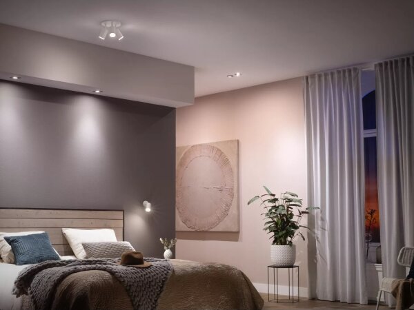 SET 3x bec LED dimabil Philips Hue WHITE AMBIANCE GU10/4,2W/230V 2200-6500K