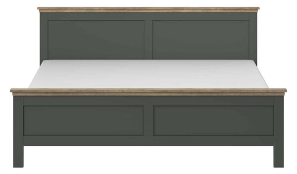 Pat lemn masiv Jardon 140/160/180x200cm Grafit - 140x200