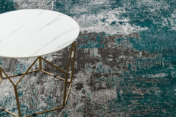 Covor DE LUXE modern 570 vintage - structural verde / antracit