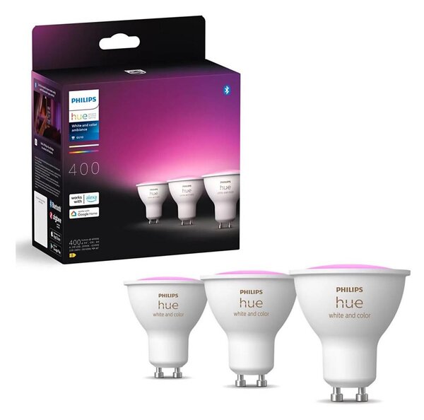 SET 3x bec LED RGBW dimabil Philips Hue WACA GU10/4,2W/230V 2000-6500K