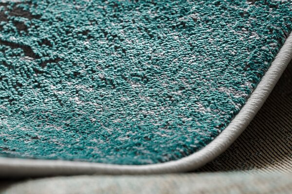 Covor DE LUXE modern 634 Cadru vintage - structural verde / antracit