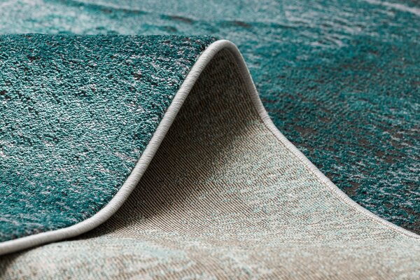 Covor DE LUXE modern 634 Cadru vintage - structural verde / antracit