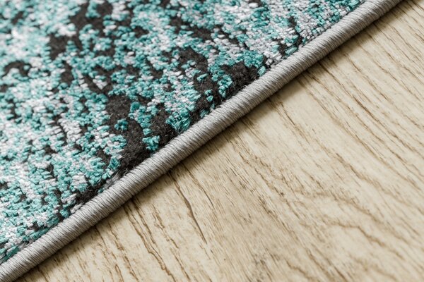 Covor DE LUXE modern 634 Cadru vintage - structural verde / antracit