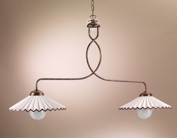 Lustră pe lanț ONLI ROSINA 2xE27/22W/230V bronz