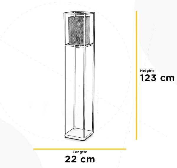 Lampadar ONLI MALIK 1xE27/22W/230V auriu/negru
