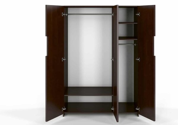 Dulap lemn masiv TerraCraft Fag, 128 × 60 × 180 cm