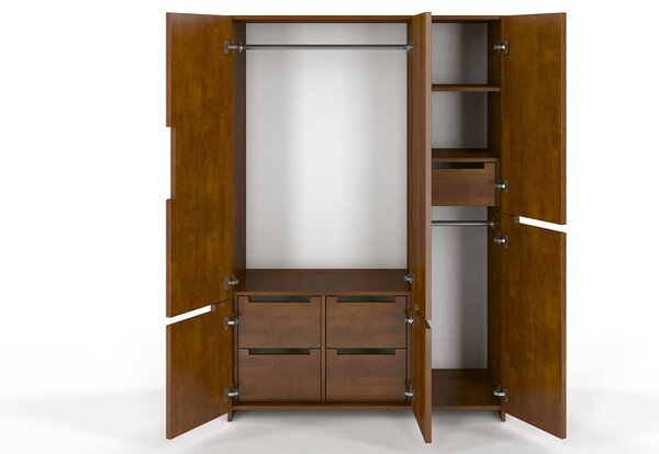 Dulap lemn masiv TerraCraft Fag, 128 × 60 × 180 cm