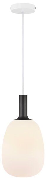 Nordlux - Candelabru pe cablu ALTON 1xE27/60W/230V alb/negru/alama