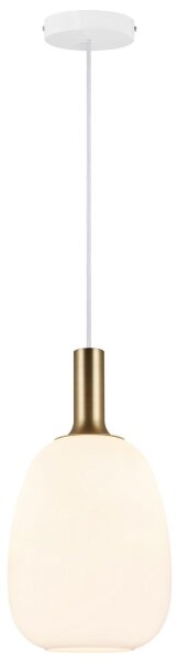 Nordlux - Candelabru pe cablu ALTON 1xE27/60W/230V alb/negru/alama