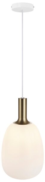 Nordlux - Candelabru pe cablu ALTON 1xE27/60W/230V alb/negru/alama