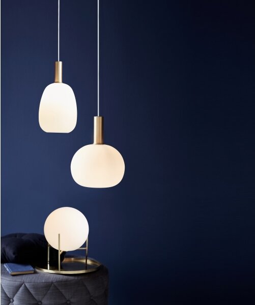 Nordlux - Candelabru pe cablu ALTON 1xE27/60W/230V alb/negru/alama